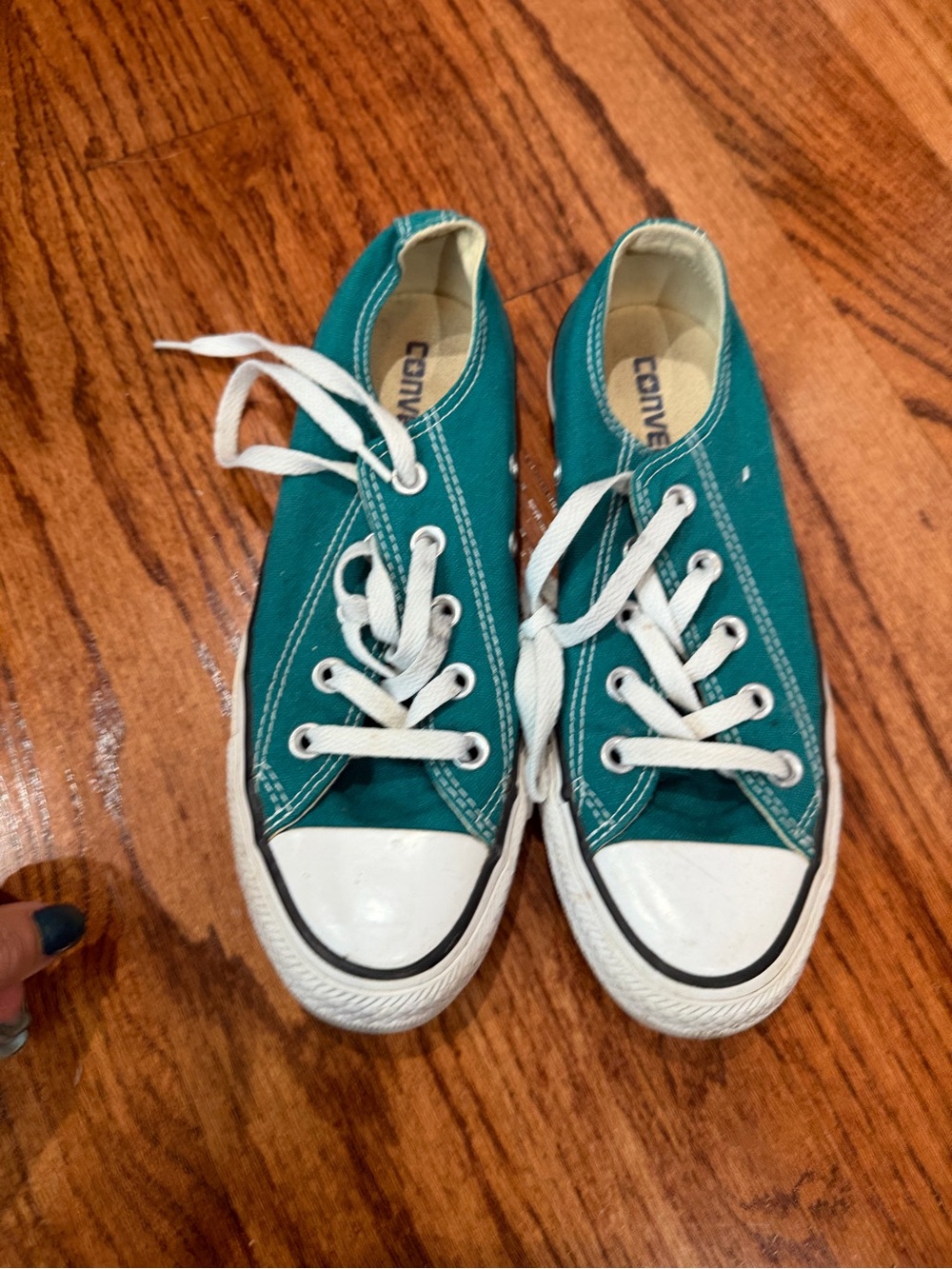 Converse Teal Green Canvas Low-Top Sneakers